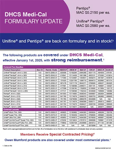 DHCS Medi-Cal - Formulary Update-OM-2025